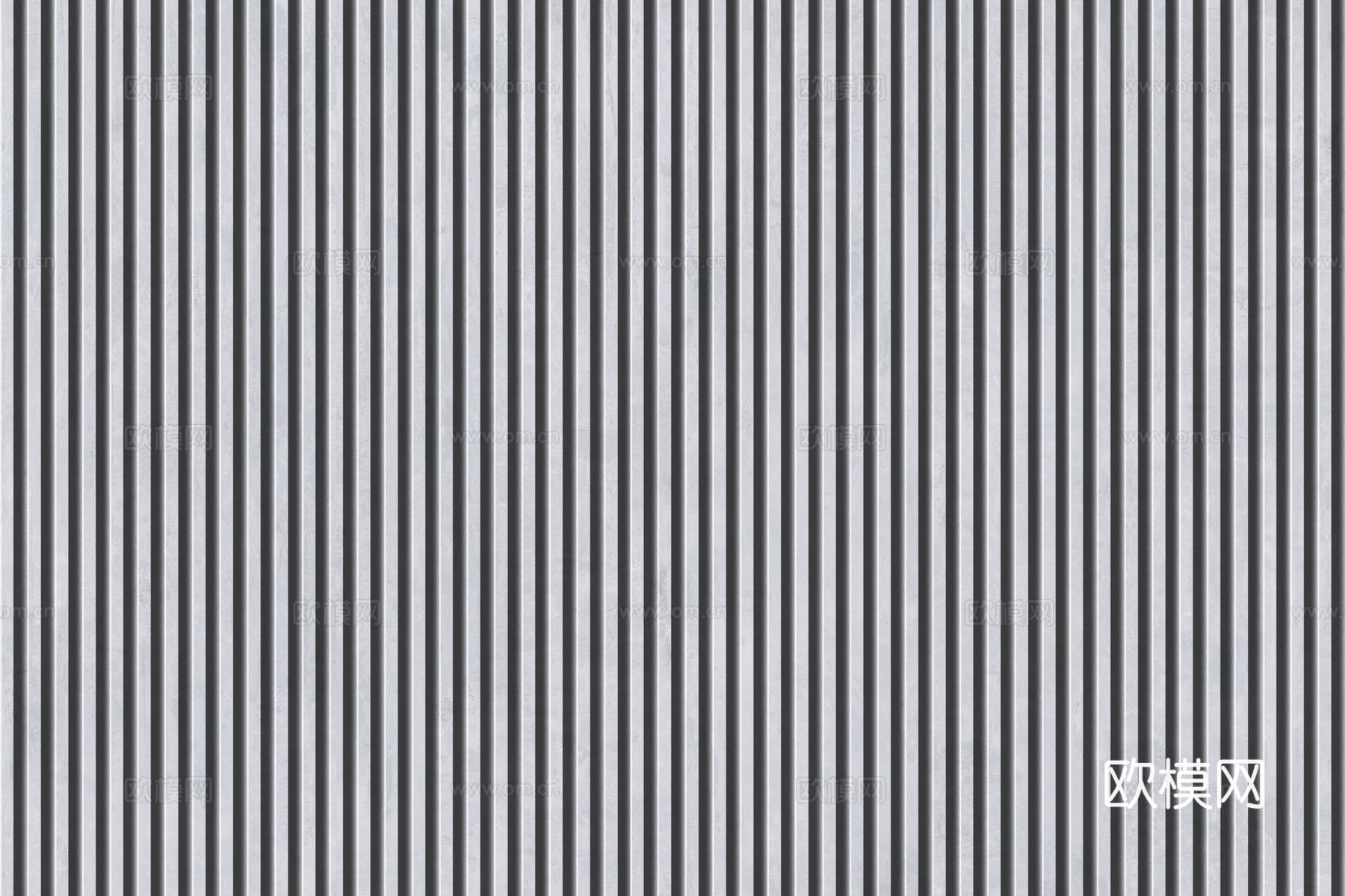 岩板大理石纹拉槽长城板格栅背景墙下载（渲染图5）