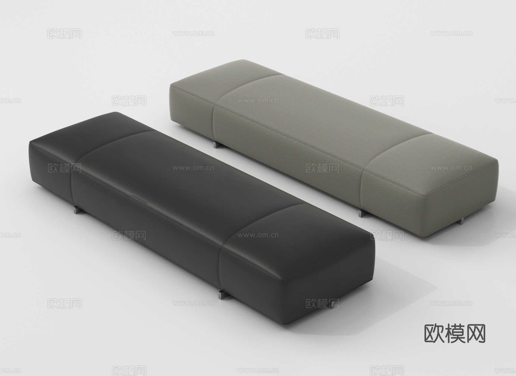 沙发凳 脚踏 床尾凳 换鞋凳3d模型