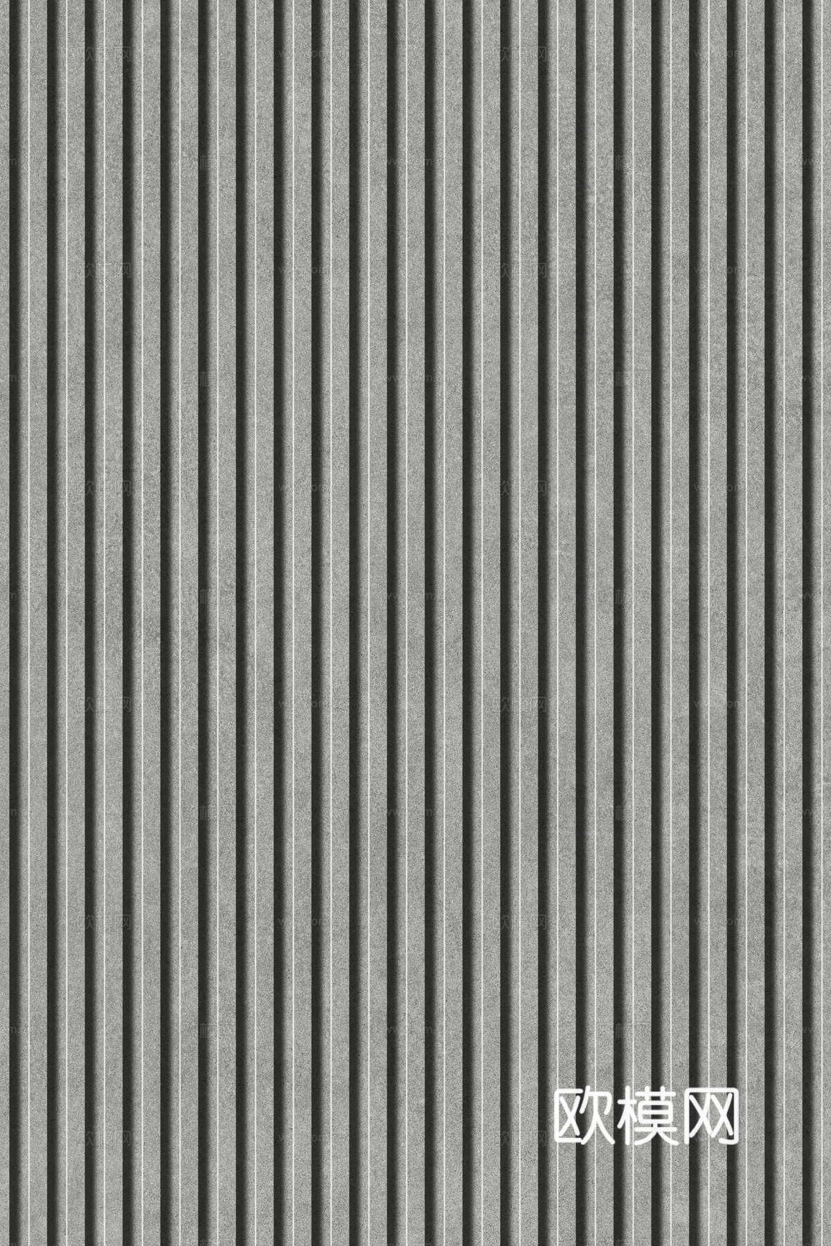 岩板石纹拉槽格栅长城板下载（渲染图7）