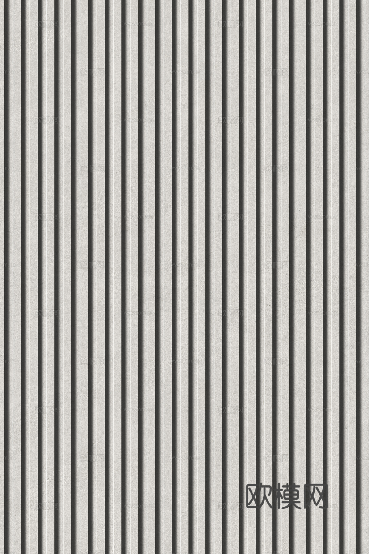 岩板石纹拉槽格栅长城板下载（渲染图5）