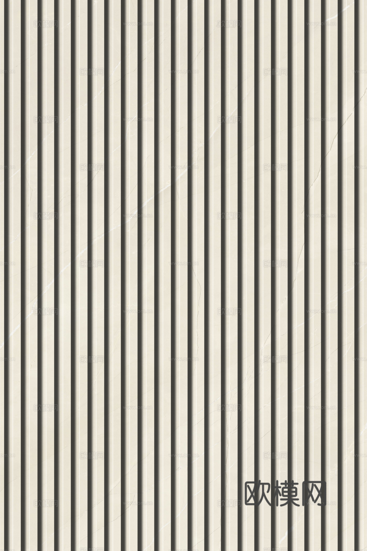 岩板石纹拉槽格栅长城板下载（渲染图3）