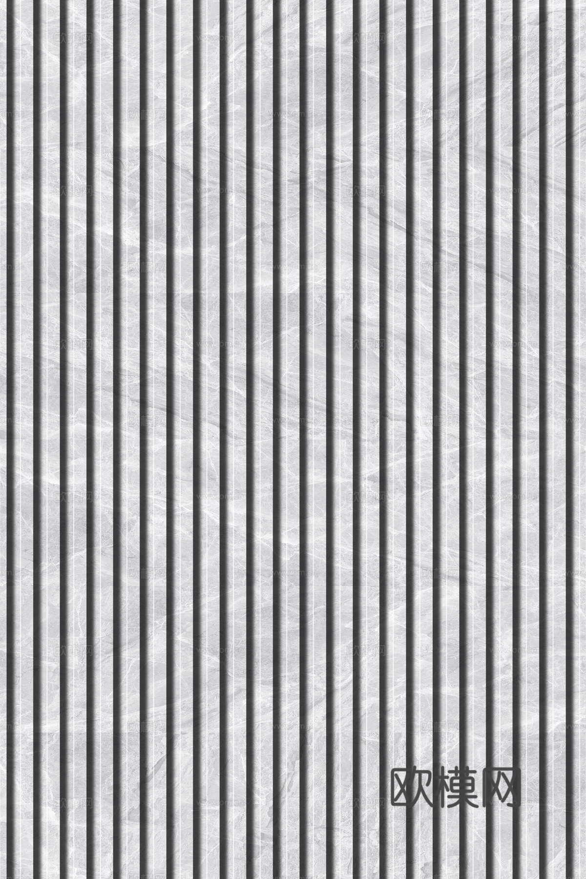 岩板石纹拉槽格栅长城板下载（渲染图6）