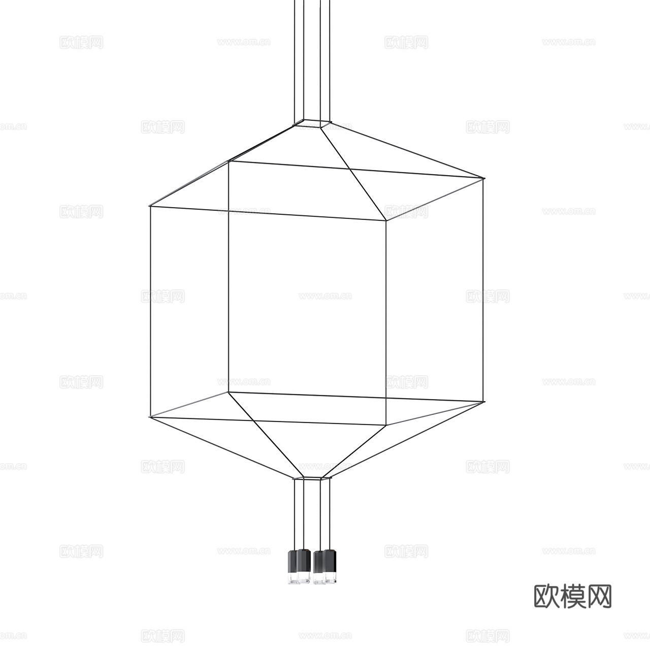 Vibia 现代吊灯 极简吊灯 创意吊灯 led吊灯3d模型