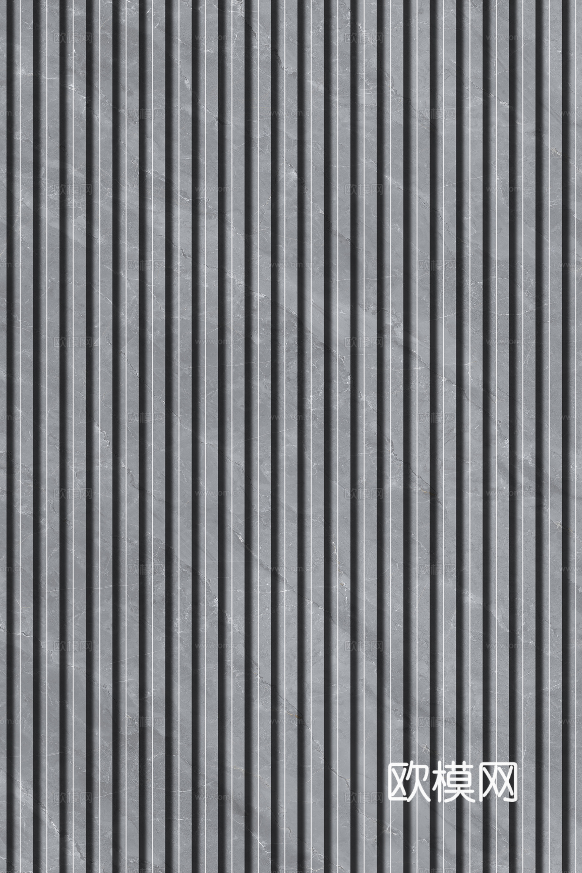 岩板石纹拉槽格栅长城板下载（渲染图4）
