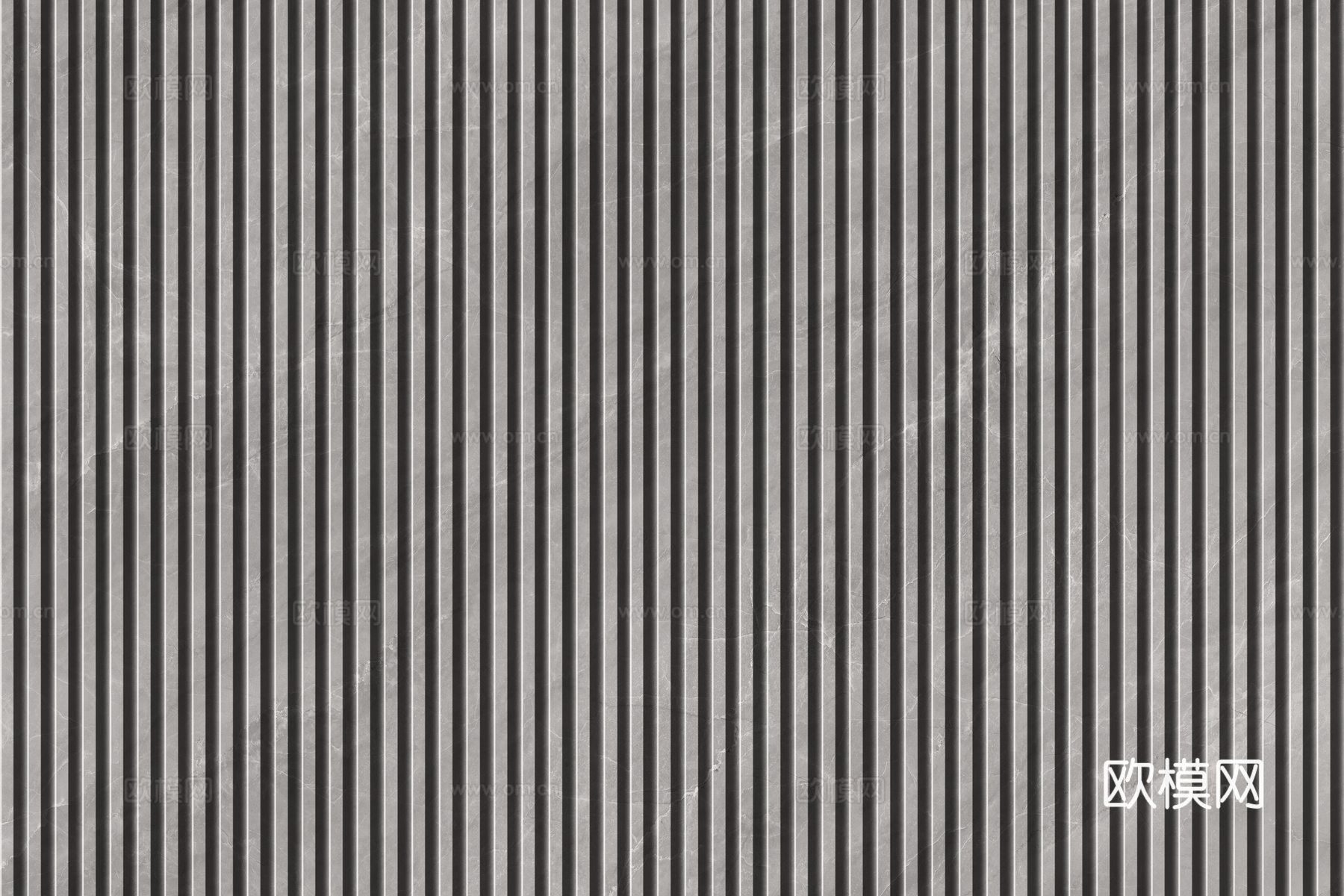 岩板大理石纹拉槽长城板格栅背景墙下载（渲染图1）