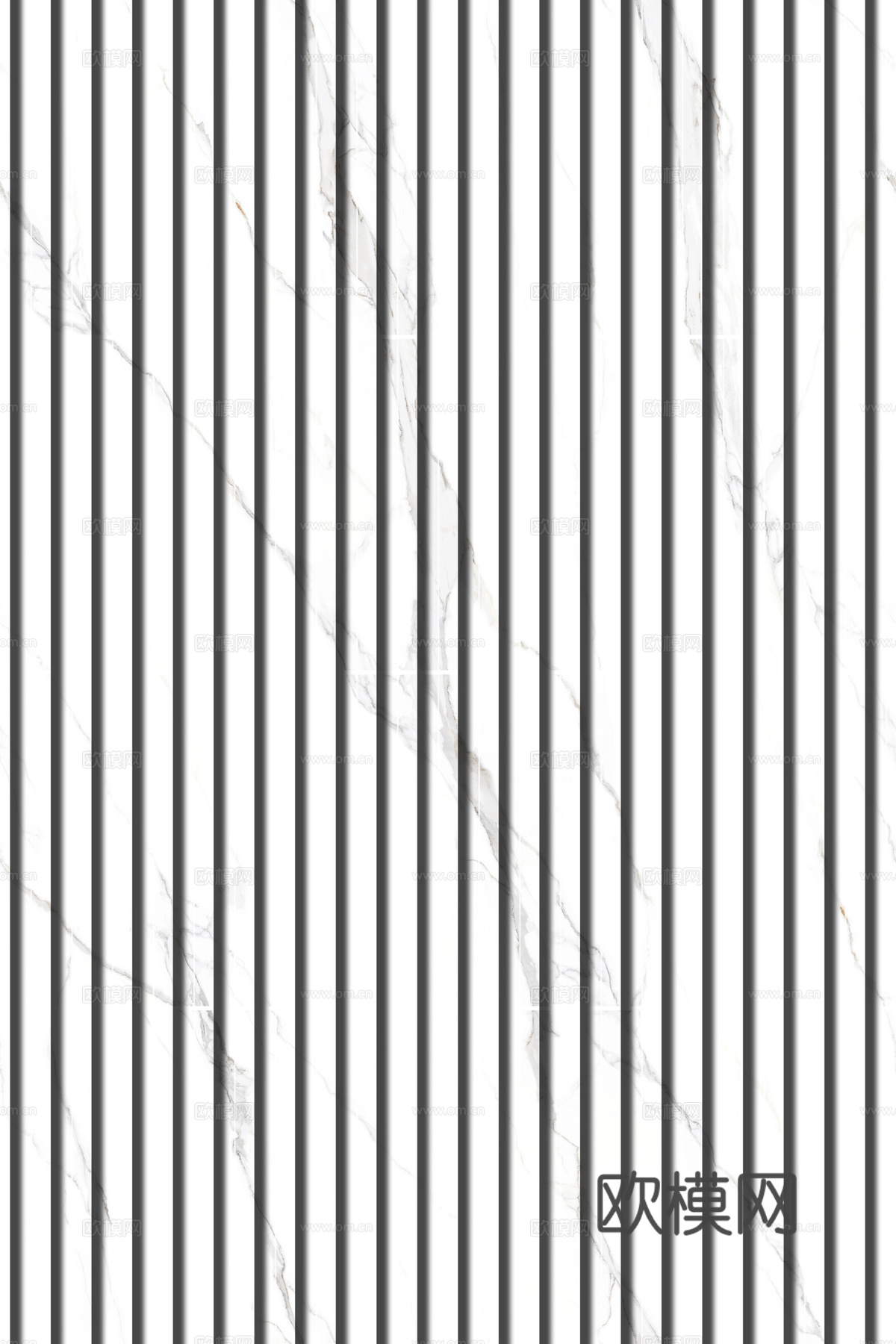 岩板石纹拉槽格栅长城板下载（渲染图1）