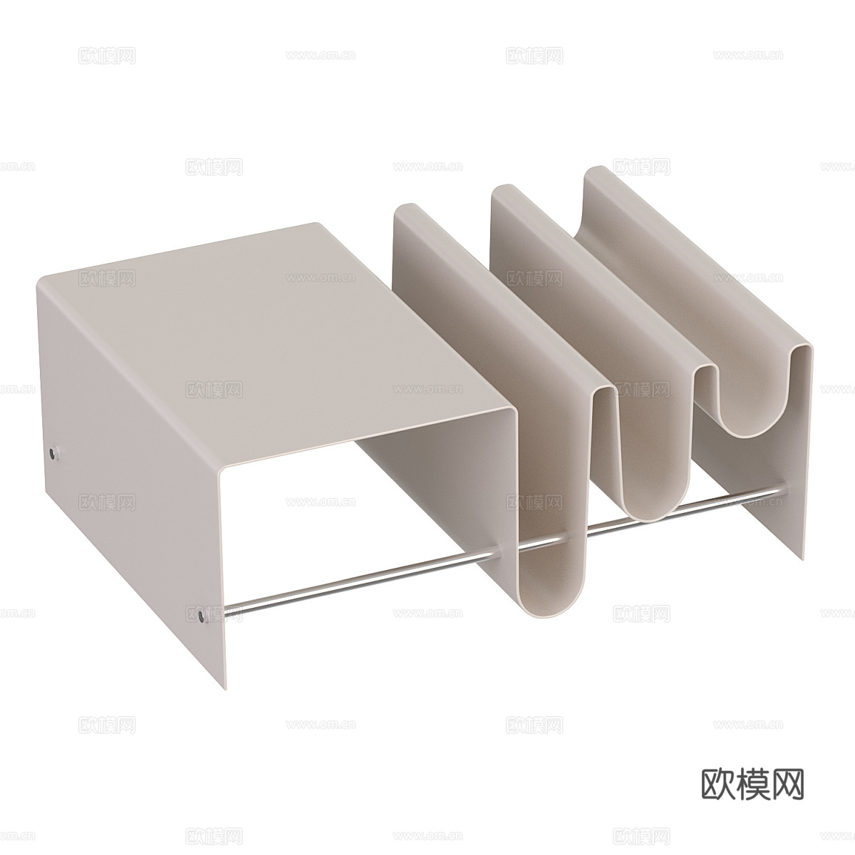 现代意式极简异形茶几3d模型