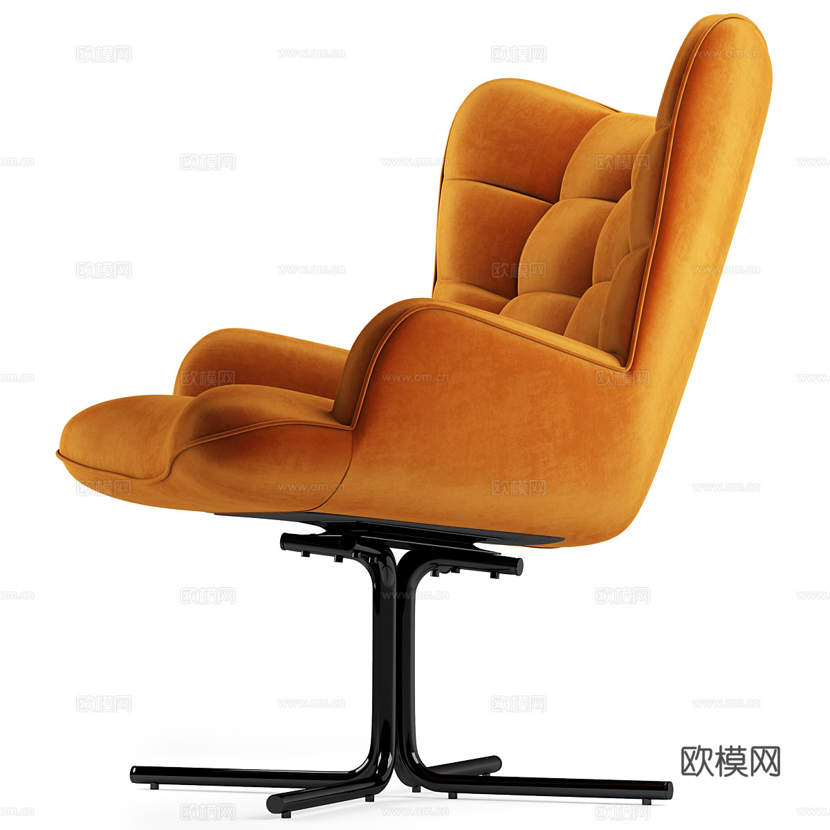 现代布艺办公椅3d模型