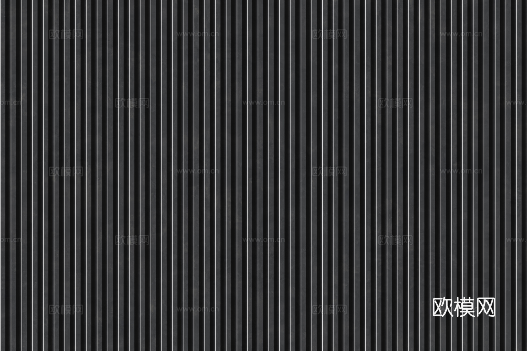 岩板石纹拉槽格栅长城板下载（渲染图5）