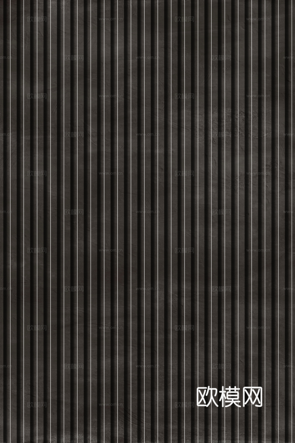 岩板石纹拉槽格栅长城板下载（渲染图1）