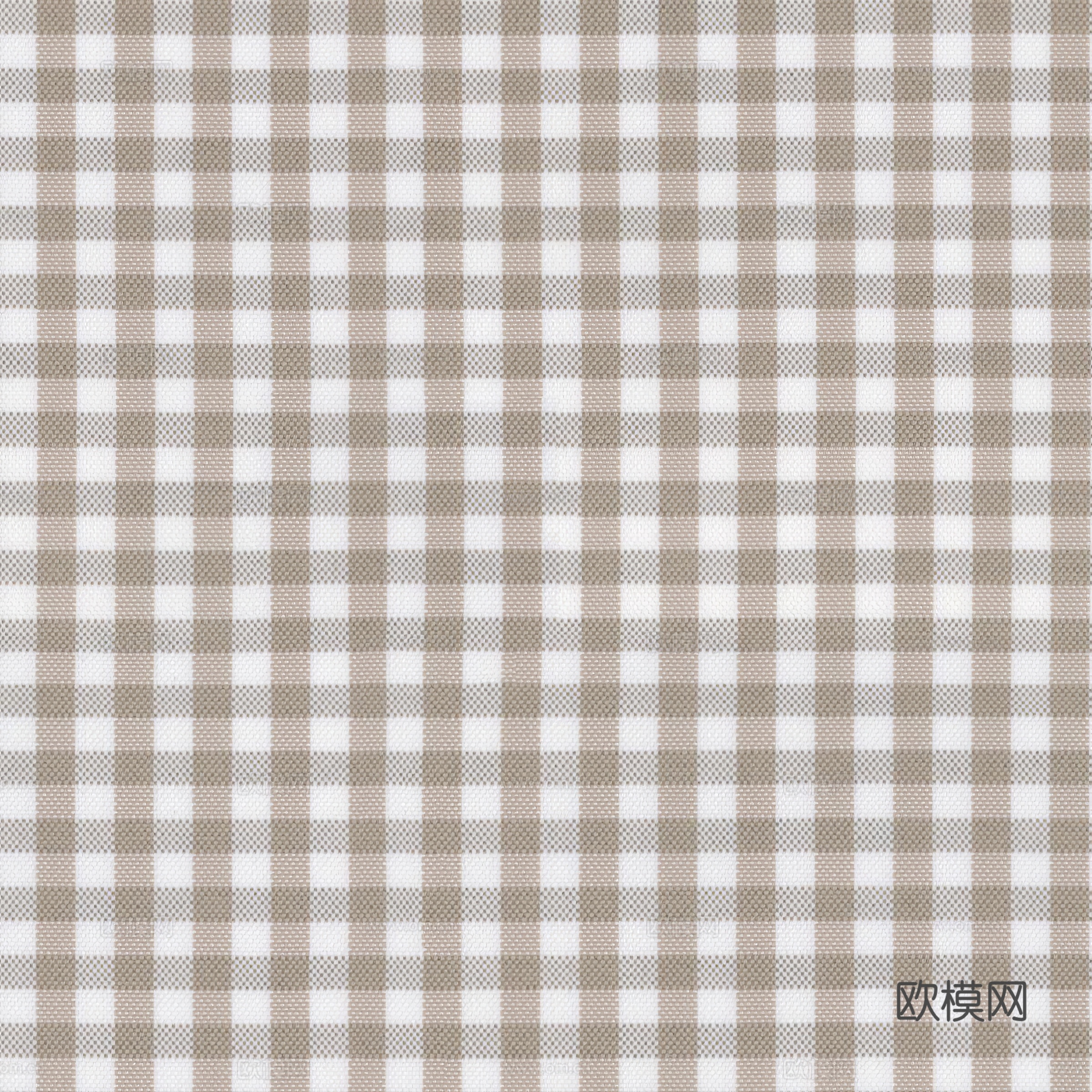 浅咖色格子布纹贴图
