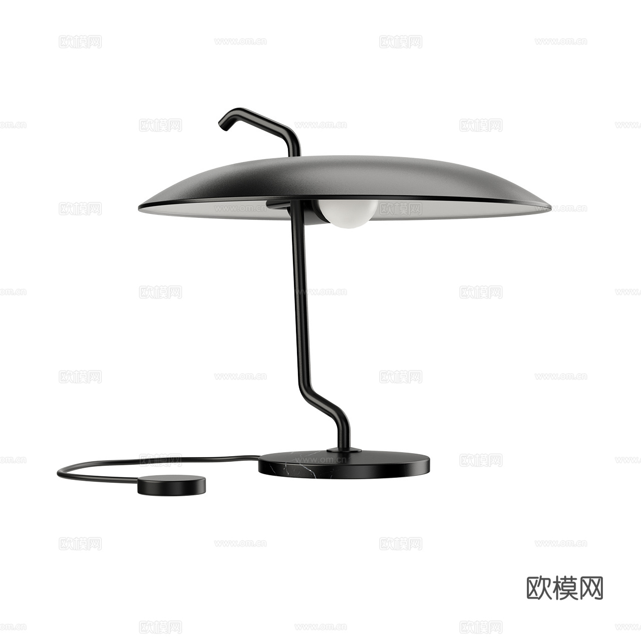 Astep 经典款台灯 黑色台灯 复古台灯 中古风台灯3d模型
