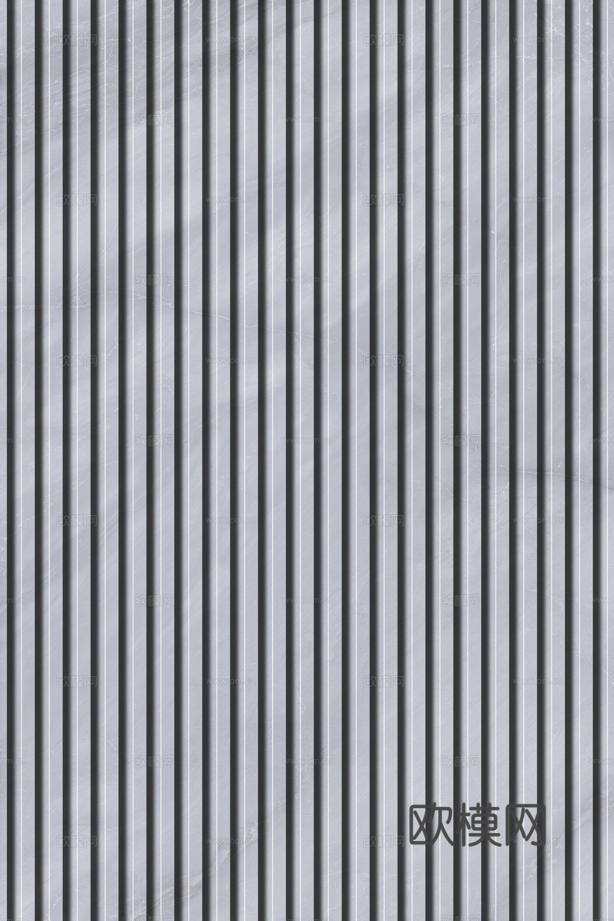 岩板石纹拉槽格栅长城板下载（渲染图4）