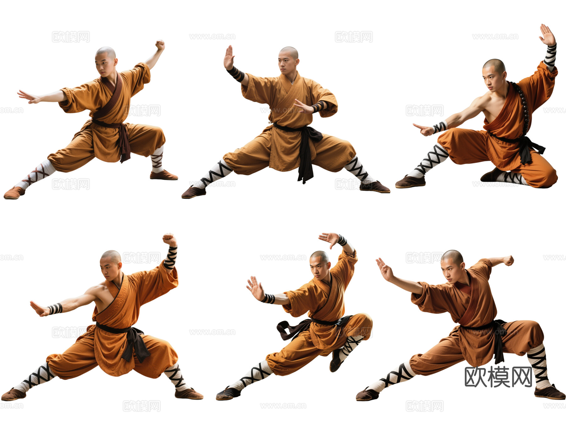 古装人物 少林武僧 少林功夫 少林和尚 武僧 古装男子