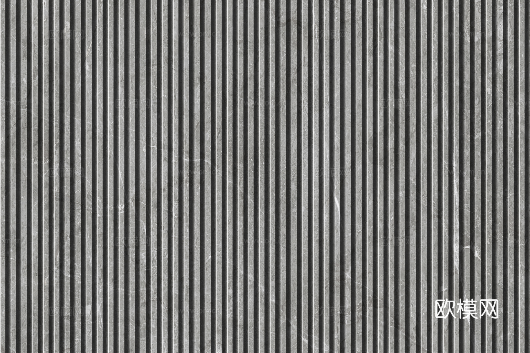 岩板石纹拉槽格栅长城板下载（渲染图5）