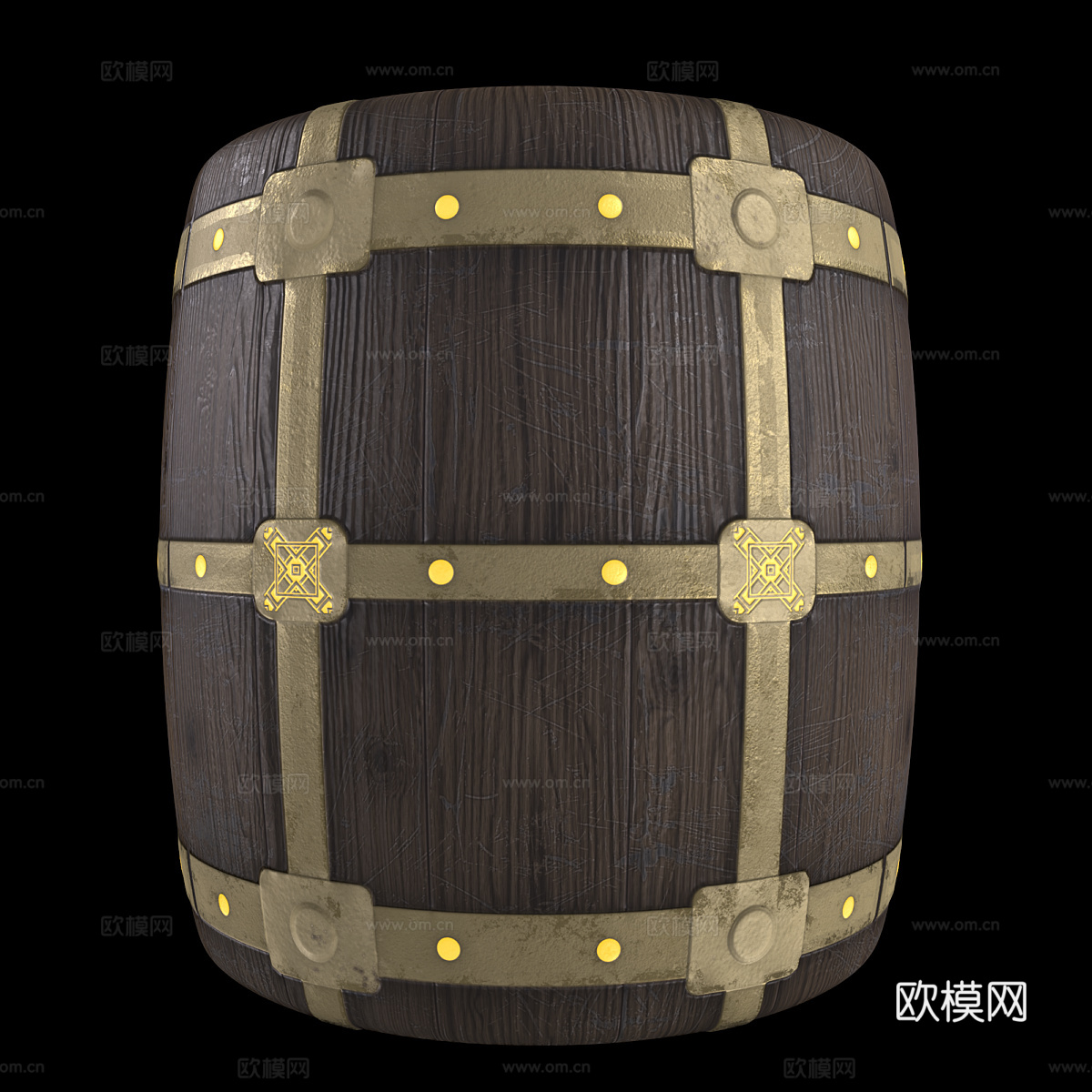 新中式轻奢镶木材质3d模型