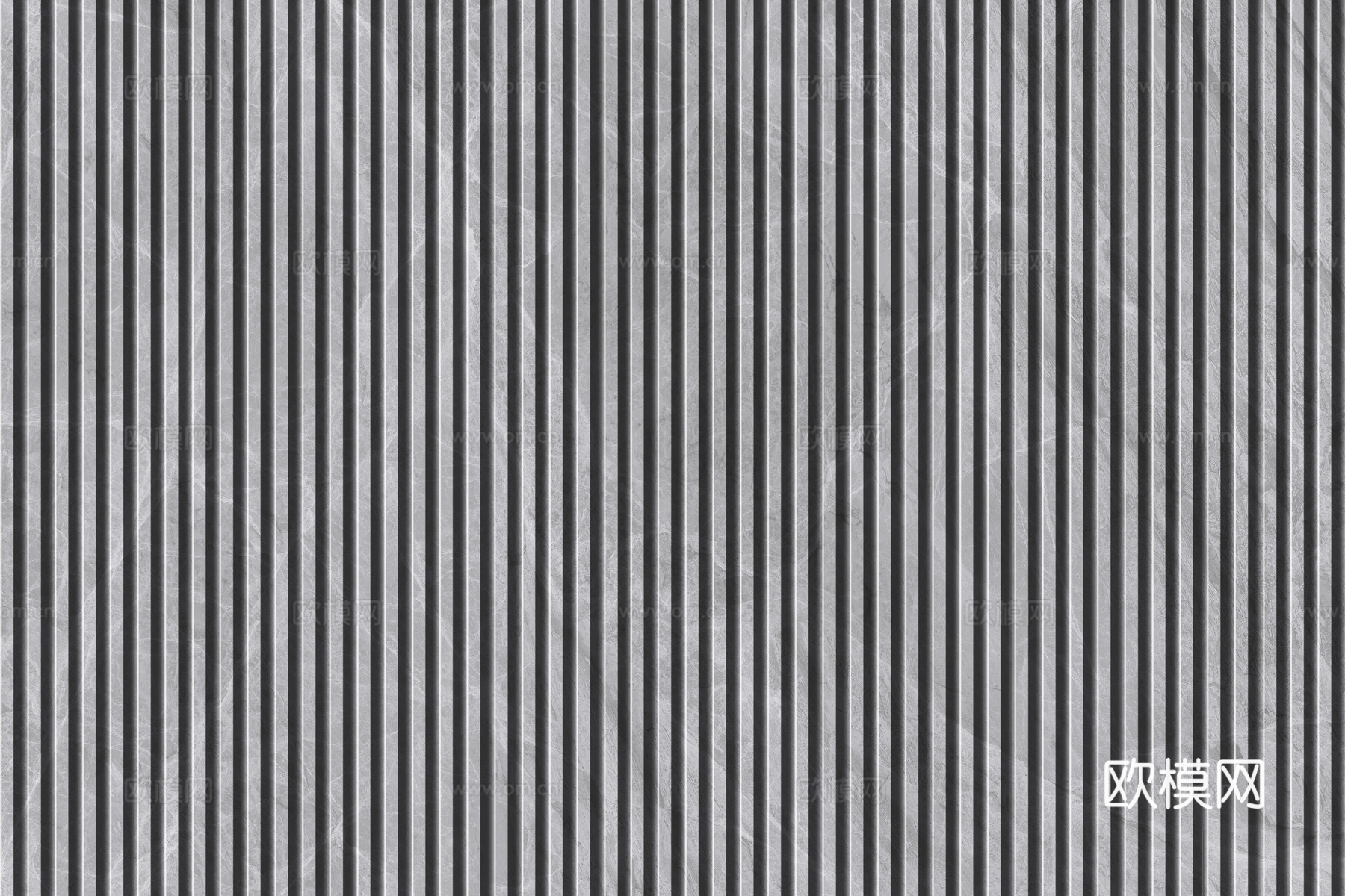 岩板大理石纹拉槽长城板格栅背景墙下载（渲染图6）