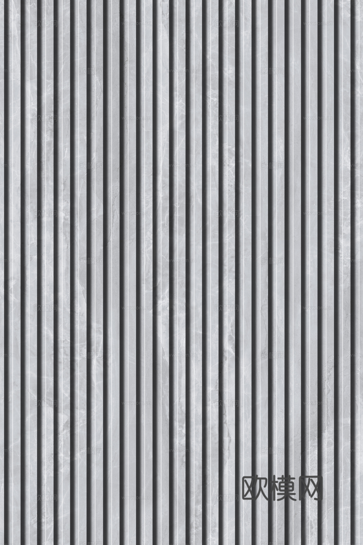 岩板石纹拉槽格栅长城板下载（渲染图2）