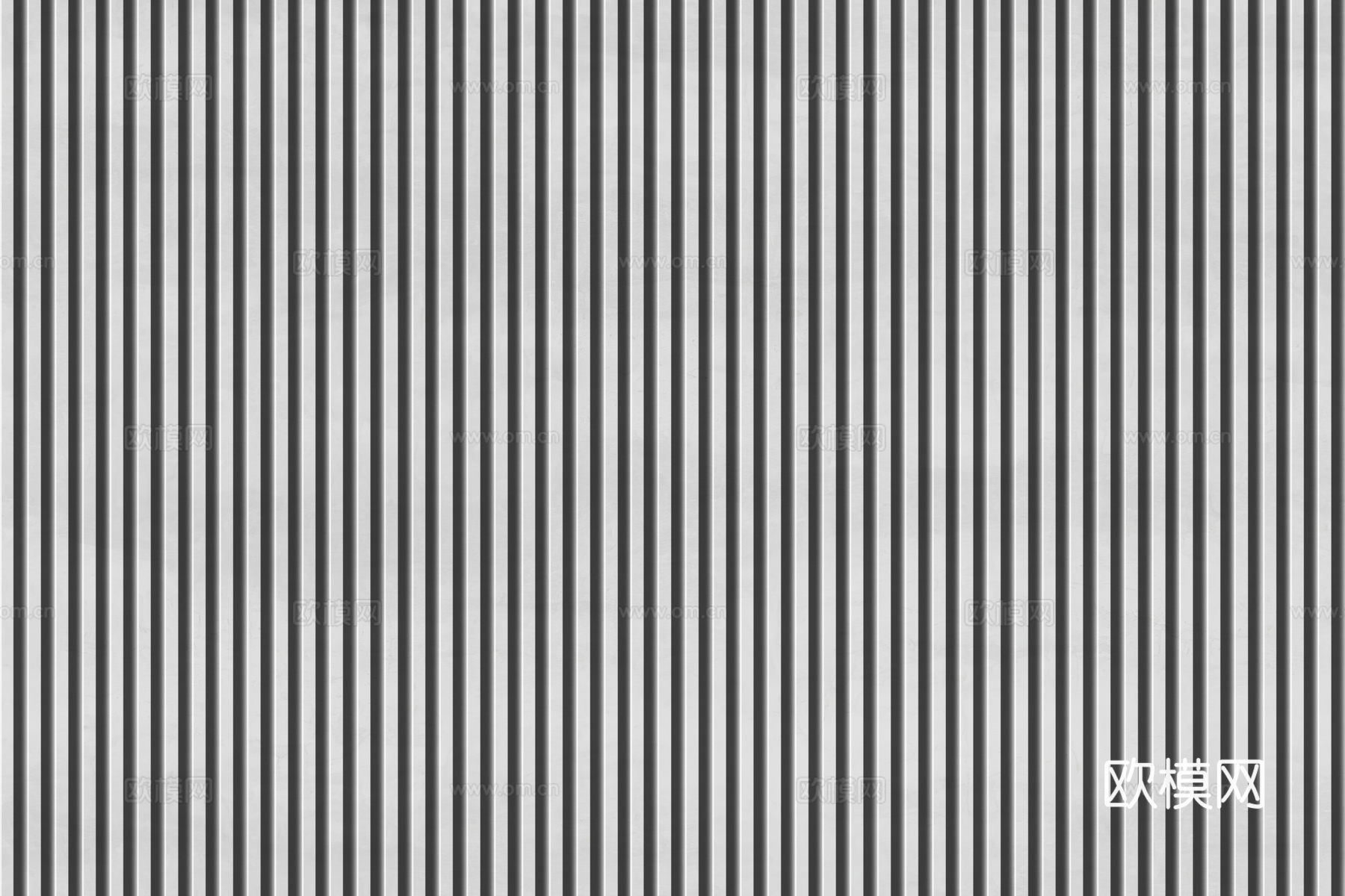 岩板石纹拉槽格栅长城板下载（渲染图1）