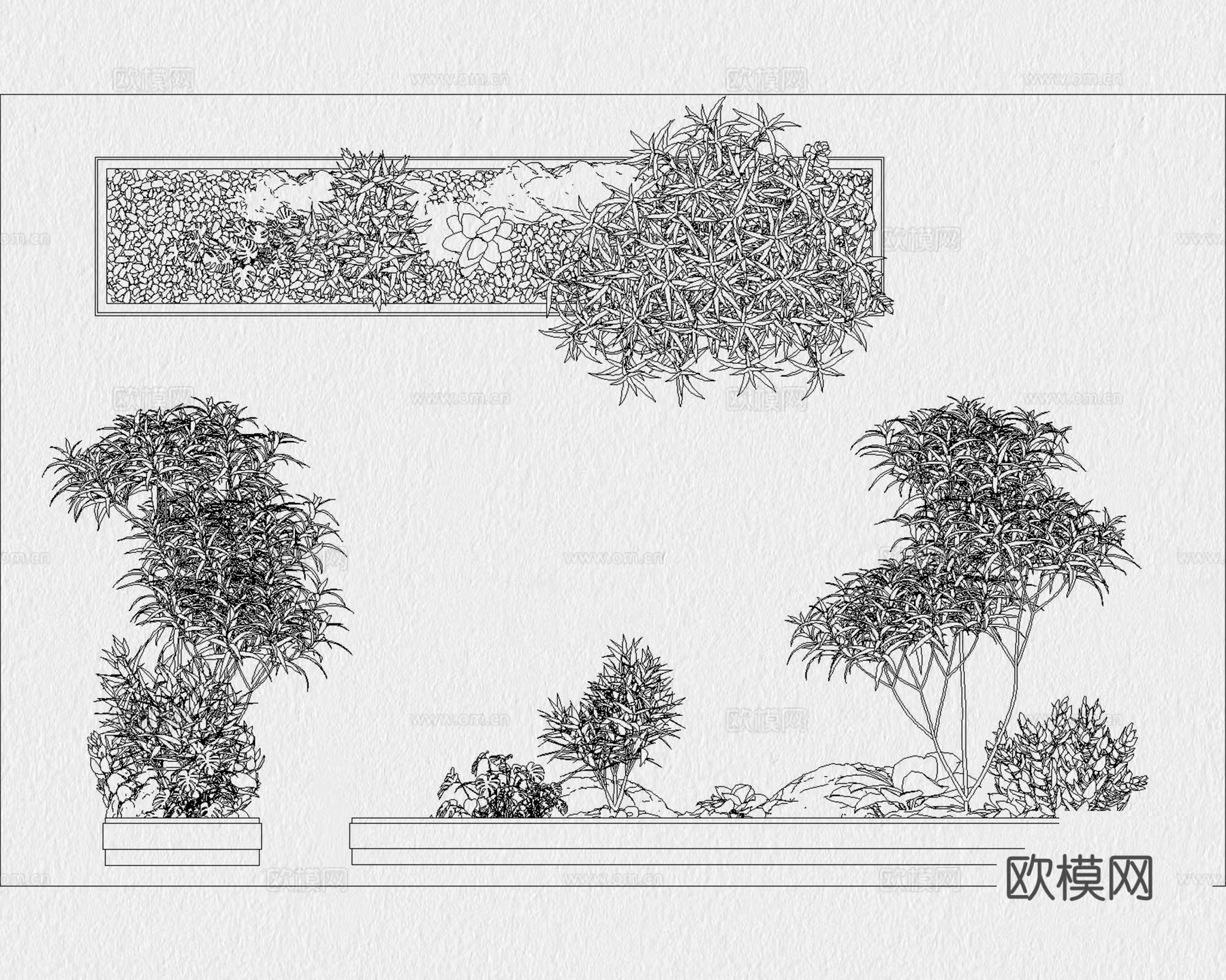 庭院 室内景观 室内造景 庭院小品 景观小品 造景小品cad施工图