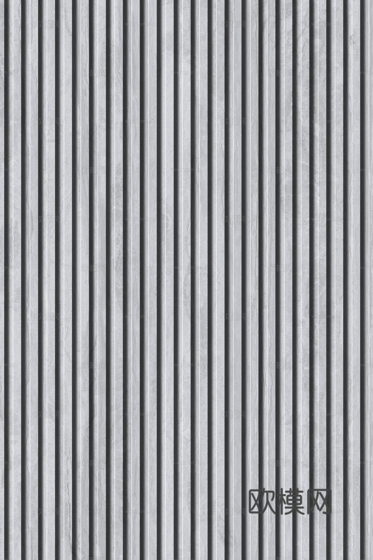 岩板石纹拉槽格栅长城板下载（渲染图4）