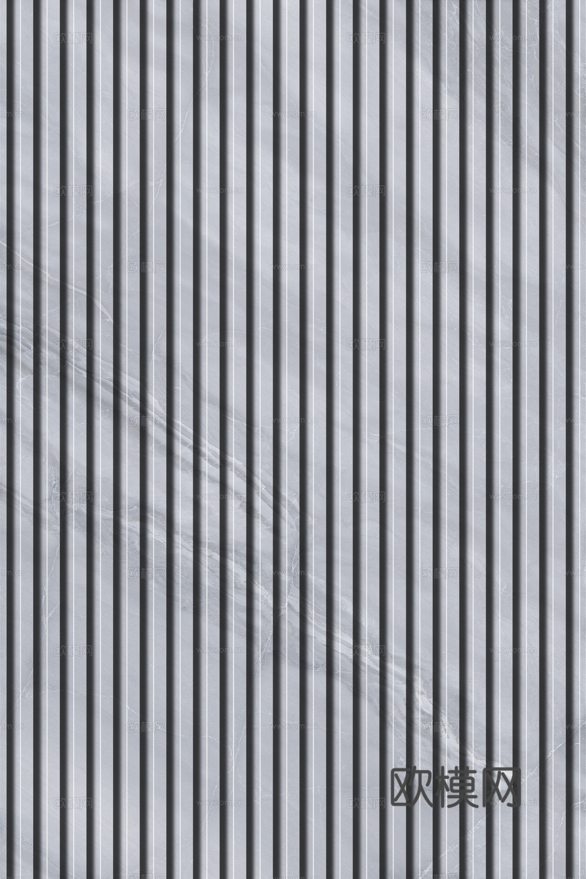 岩板石纹拉槽格栅长城板下载（渲染图6）