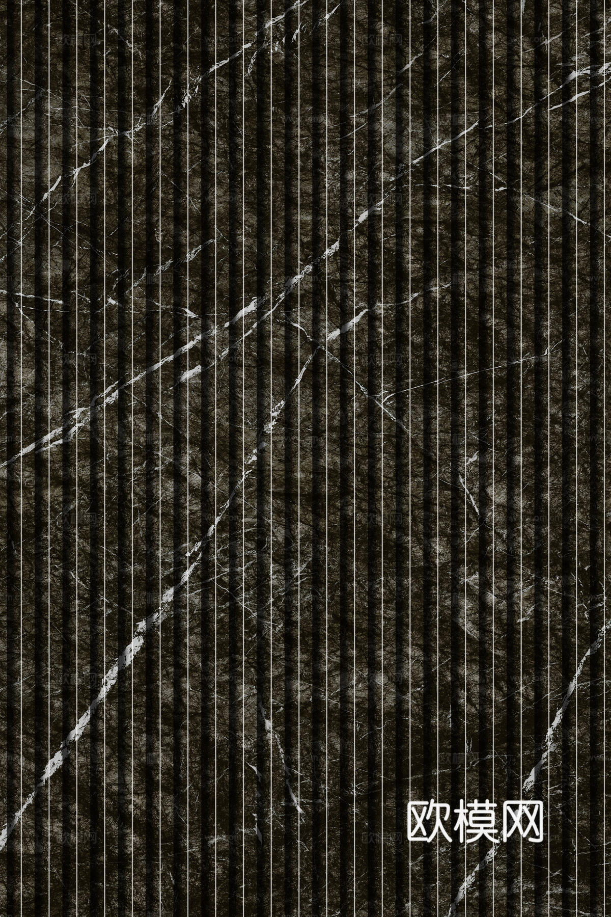 岩板石纹拉槽格栅长城板下载（渲染图6）