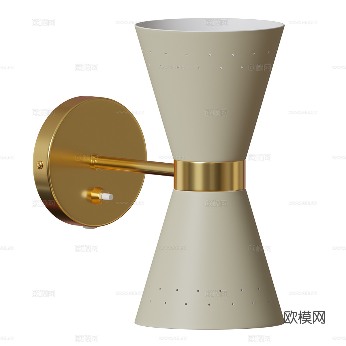 现代轻奢装饰壁灯3d模型