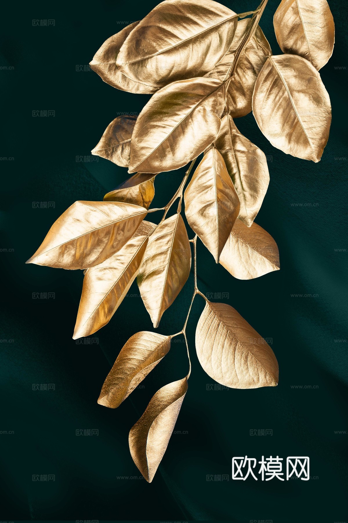 树叶轻奢挂画