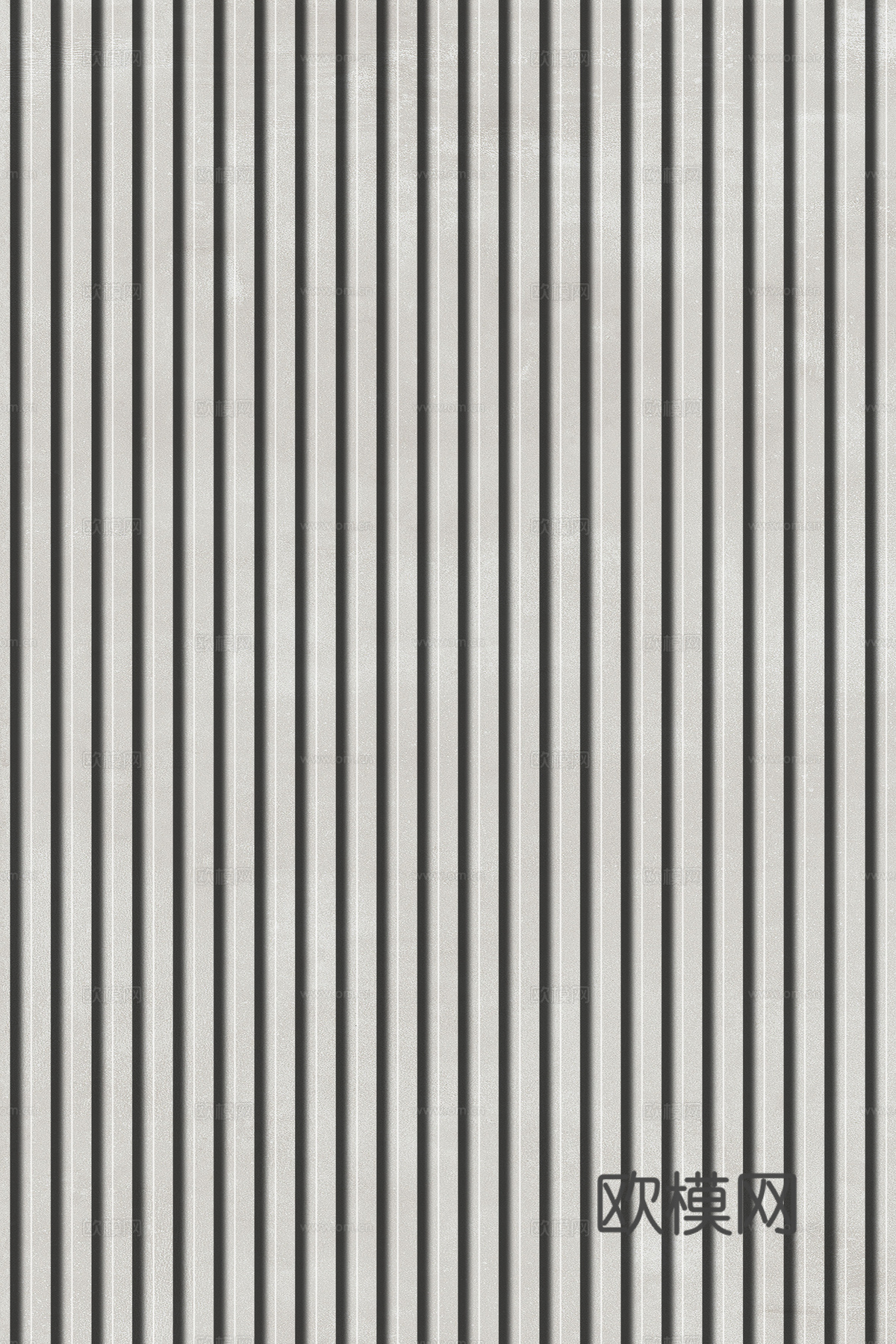 岩板石纹拉槽格栅长城板下载（渲染图8）