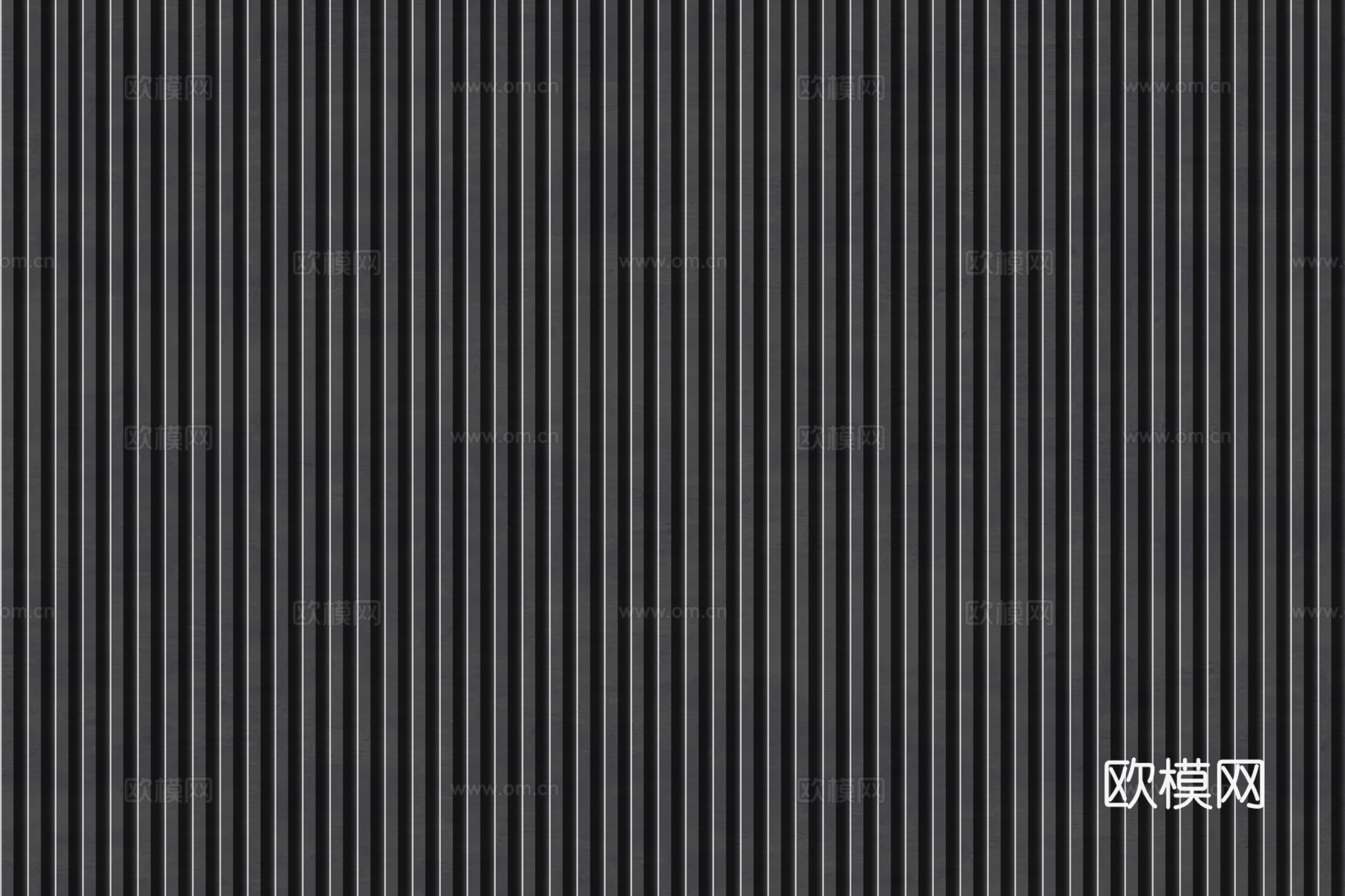 岩板石纹拉槽格栅长城板下载（渲染图7）