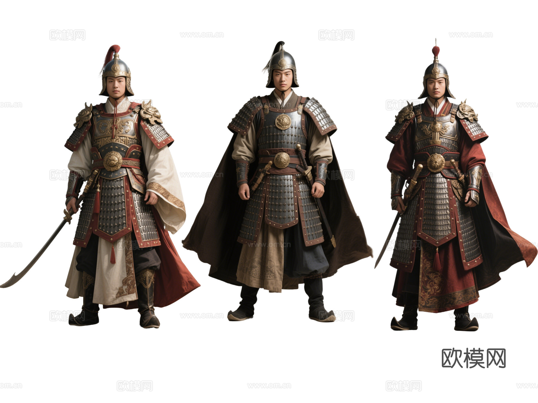 古装人物 古代将军 古装男子 古代将帅 大将军 古装士兵
