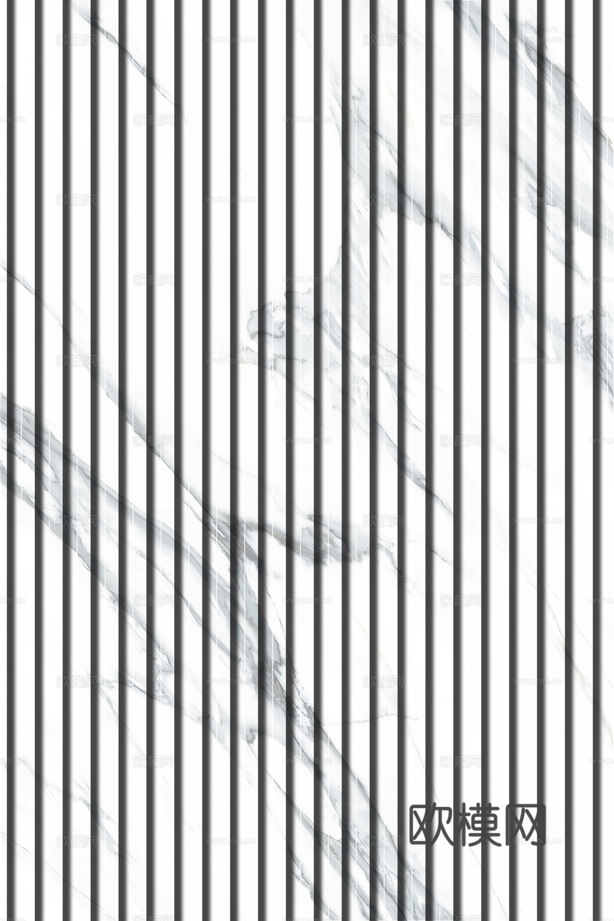 岩板石纹拉槽格栅长城板下载（渲染图3）