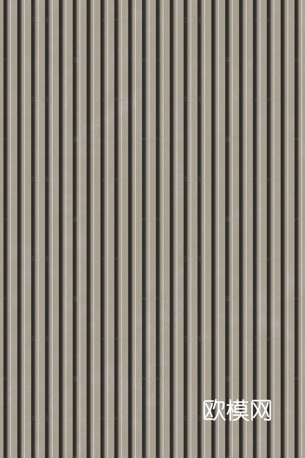 岩板石纹拉槽格栅长城板下载（渲染图8）