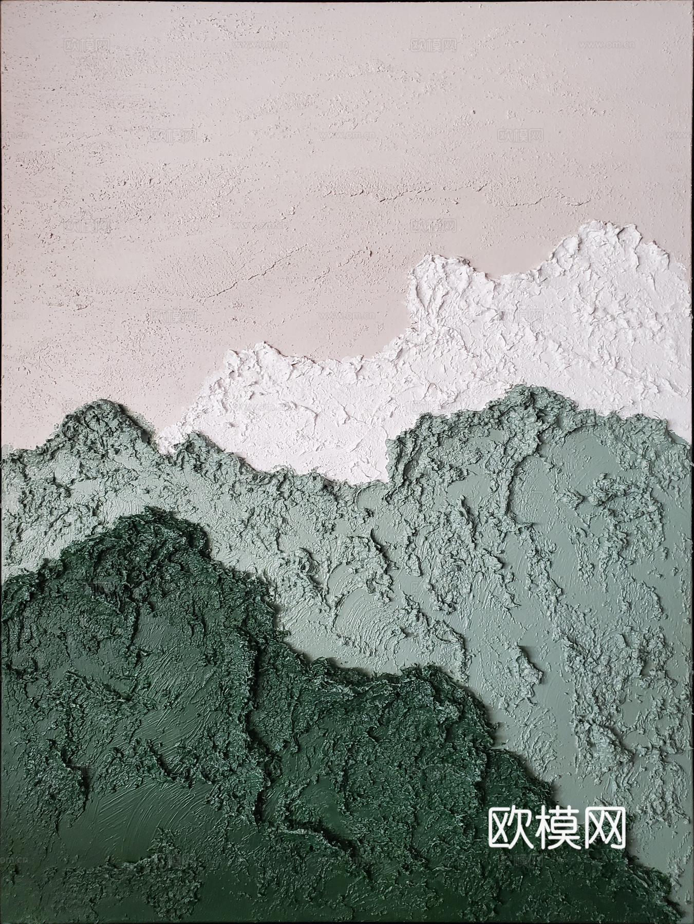 现代侘寂风肌理装饰画