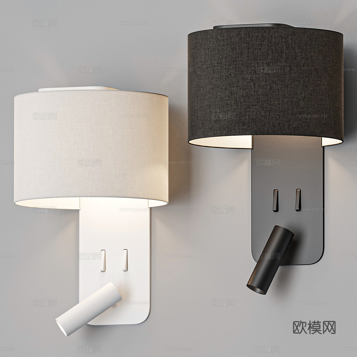 现代意式极简装饰壁灯 阅读灯3d模型