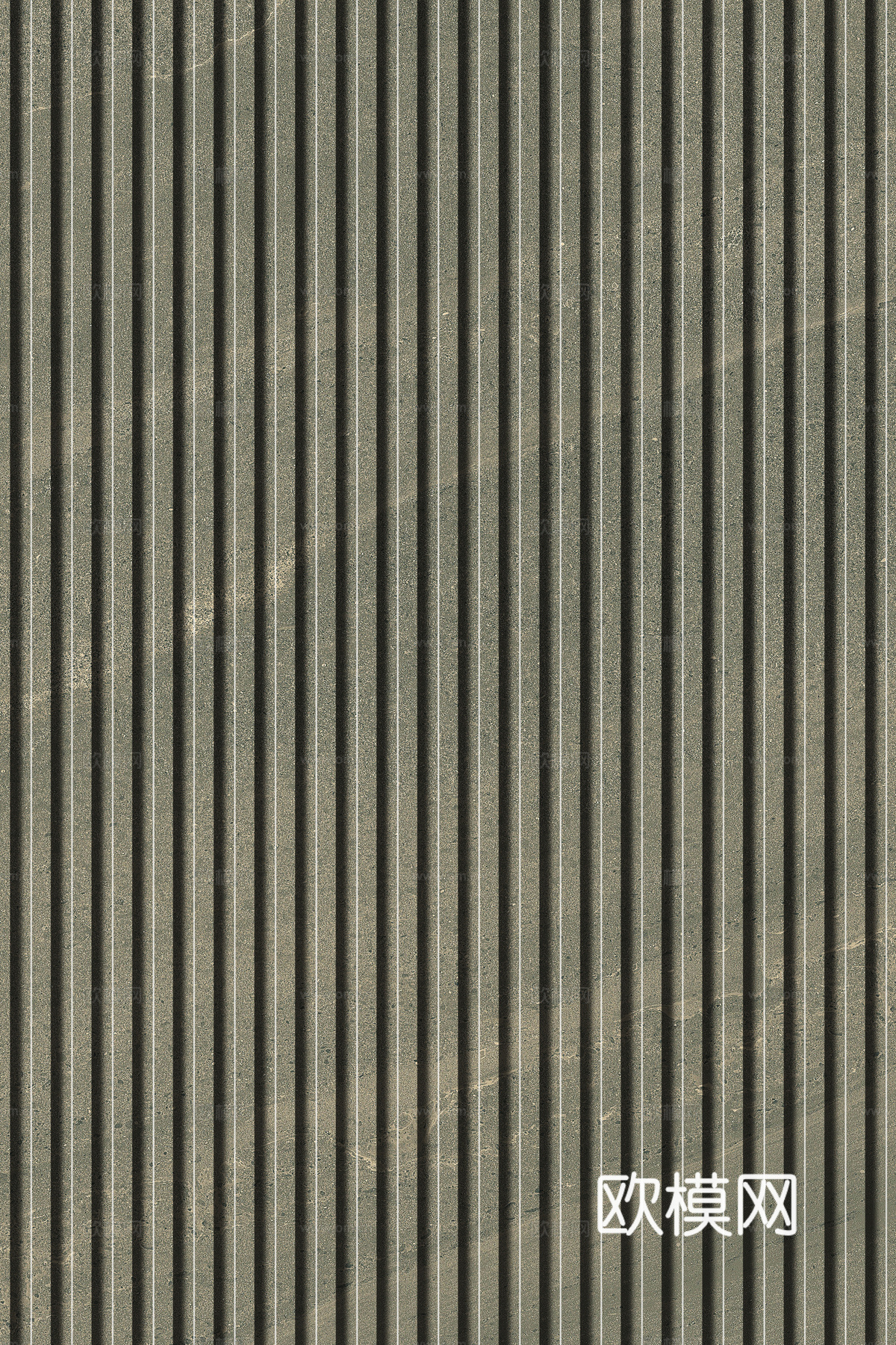 岩板石纹拉槽格栅长城板下载（渲染图7）