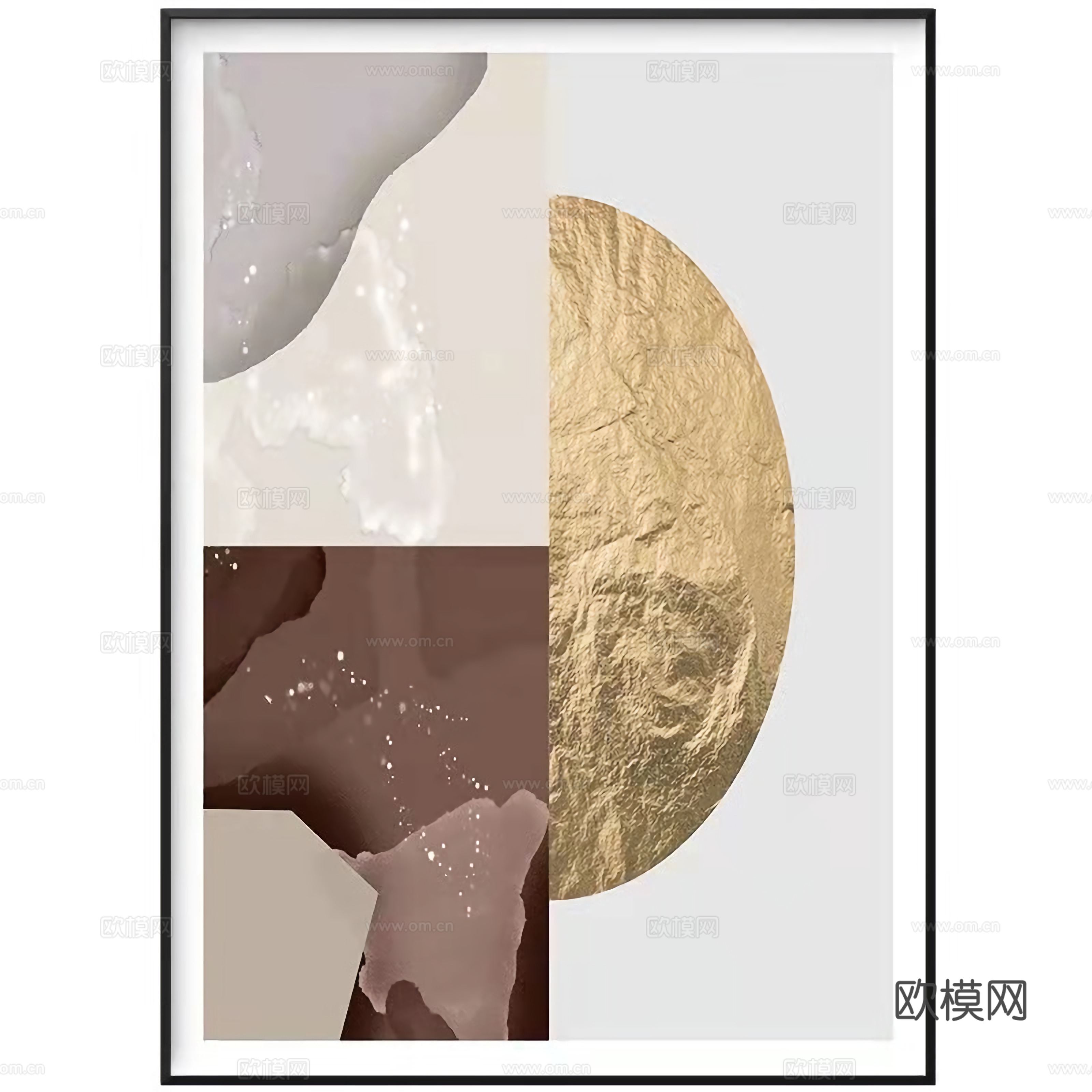 现代轻奢装饰画贴图