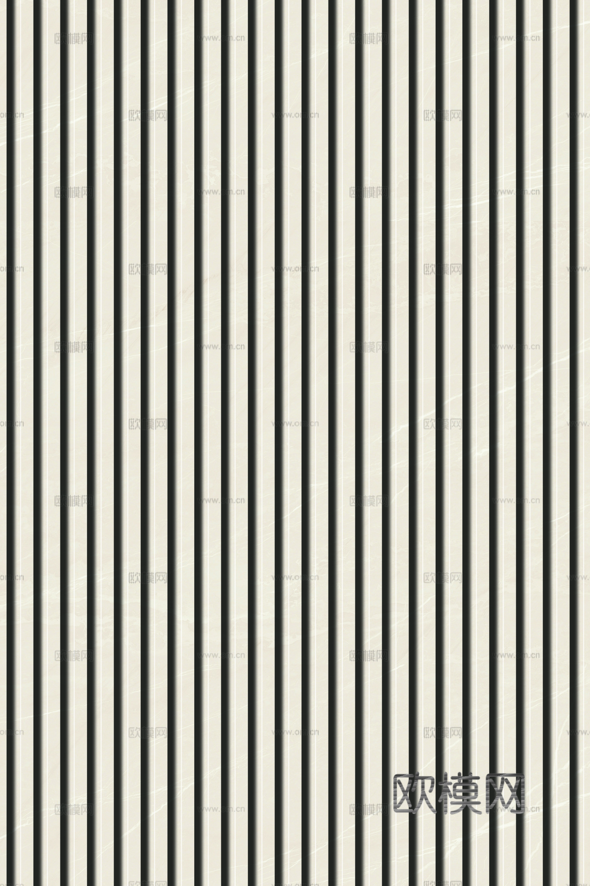 岩板大理石纹拉槽长城板格栅背景墙下载（渲染图8）