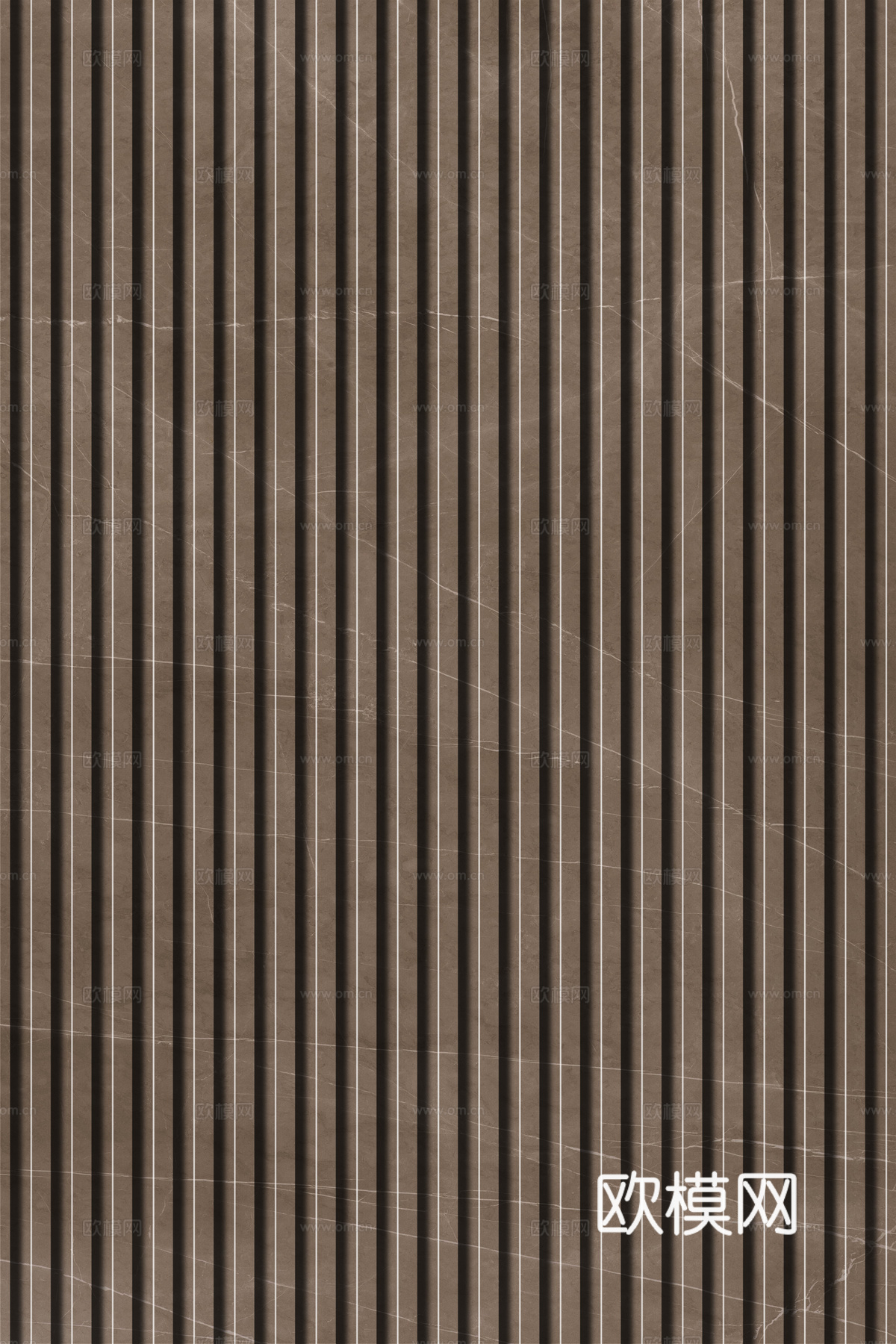 岩板石纹拉槽格栅长城板下载（渲染图2）