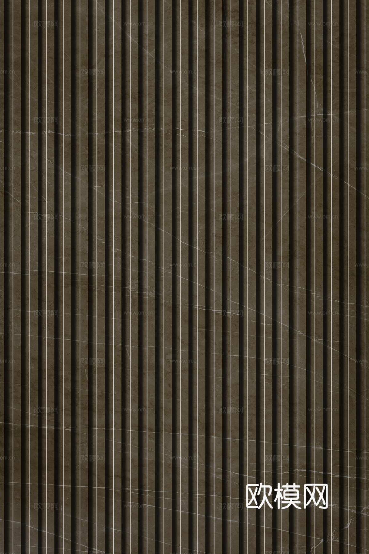 岩板石纹拉槽格栅长城板下载（渲染图2）