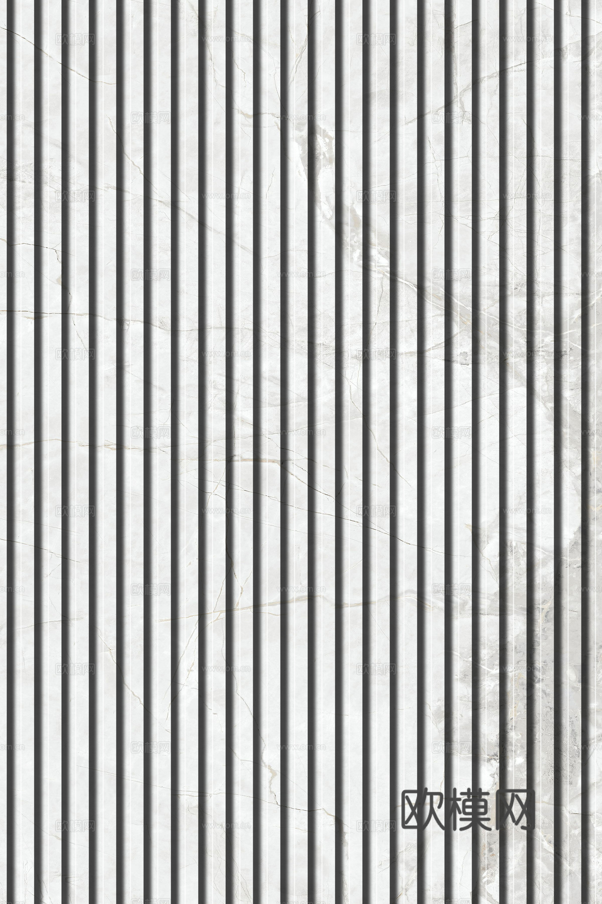 岩板石纹拉槽格栅长城板下载（渲染图5）