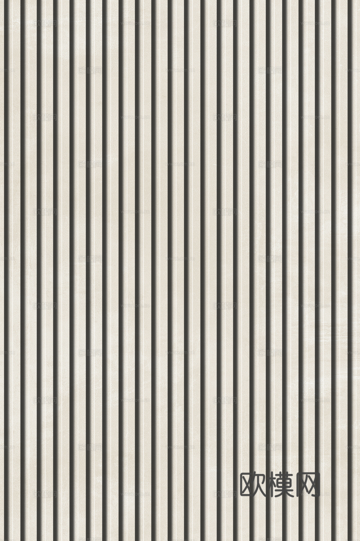 岩板石纹拉槽格栅长城板下载（渲染图3）