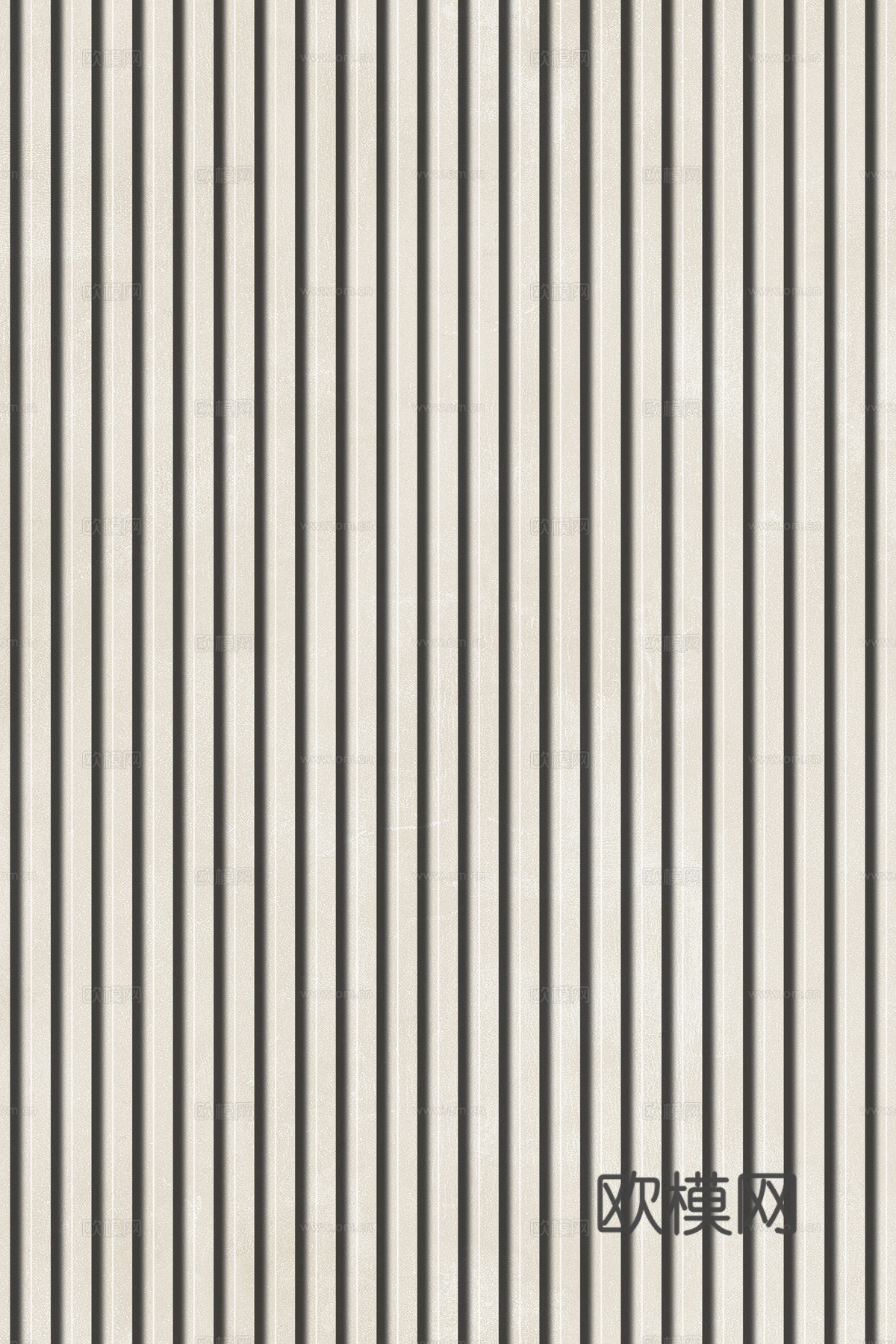 岩板石纹拉槽格栅长城板下载（渲染图5）