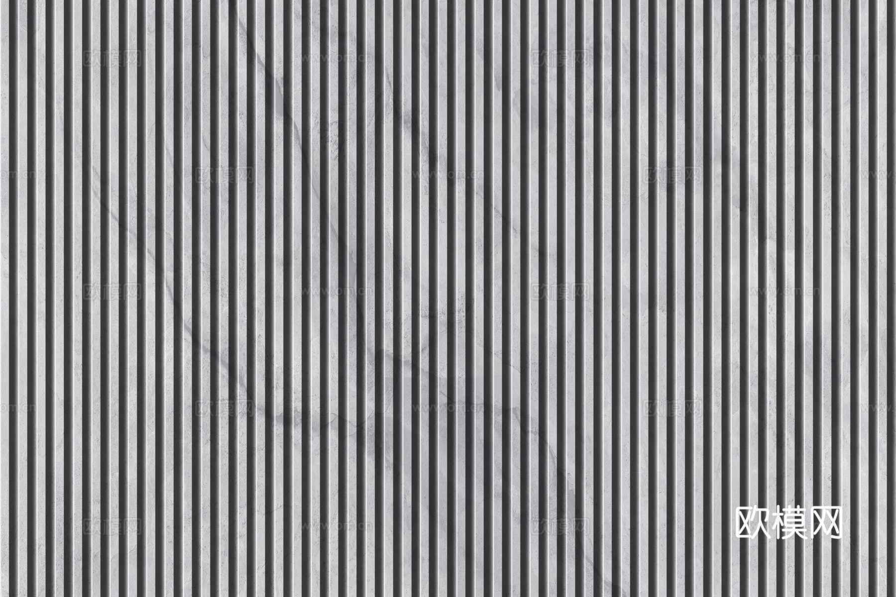 岩板大理石纹拉槽长城板格栅背景墙下载（渲染图7）