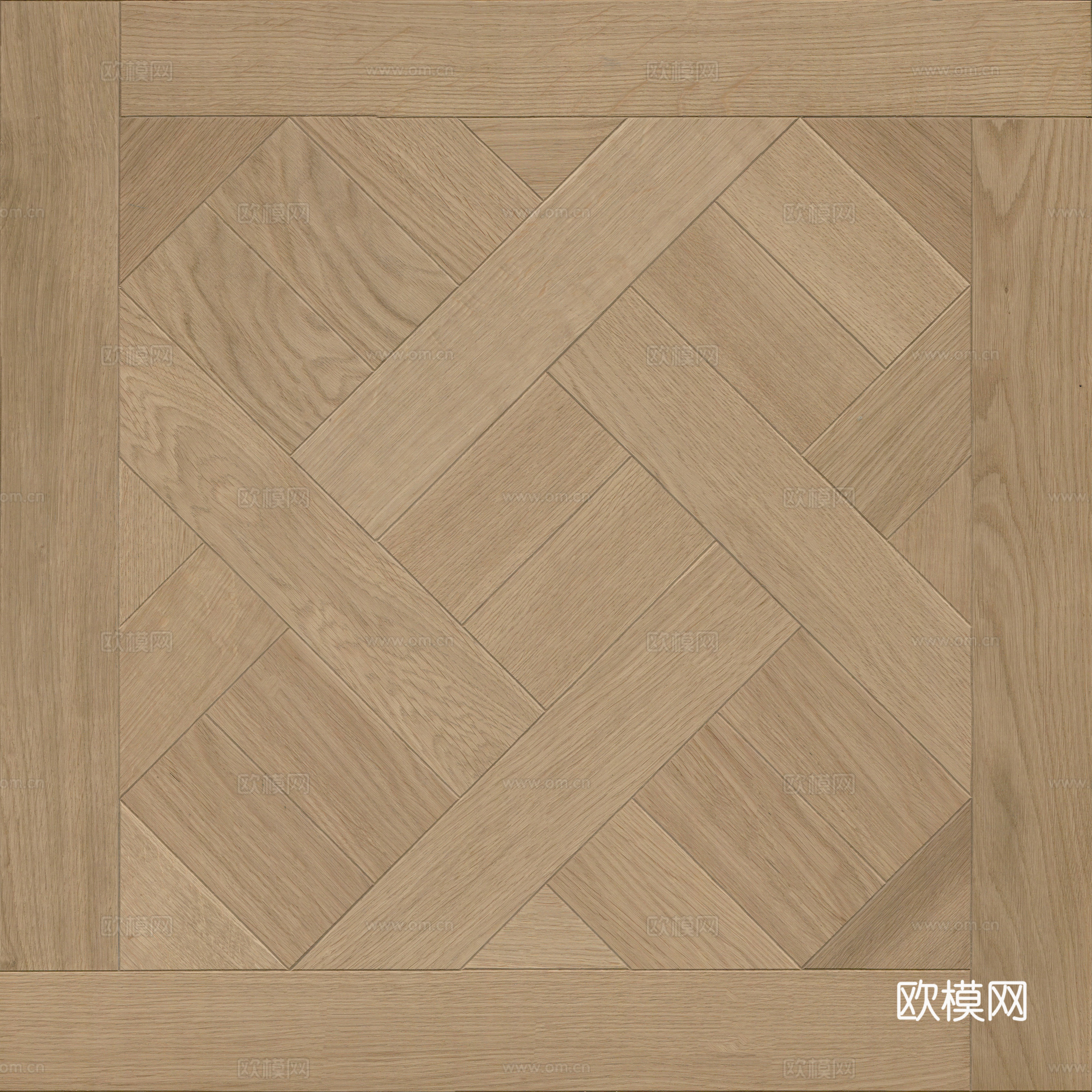 无缝浅咖色实木拼花木地板