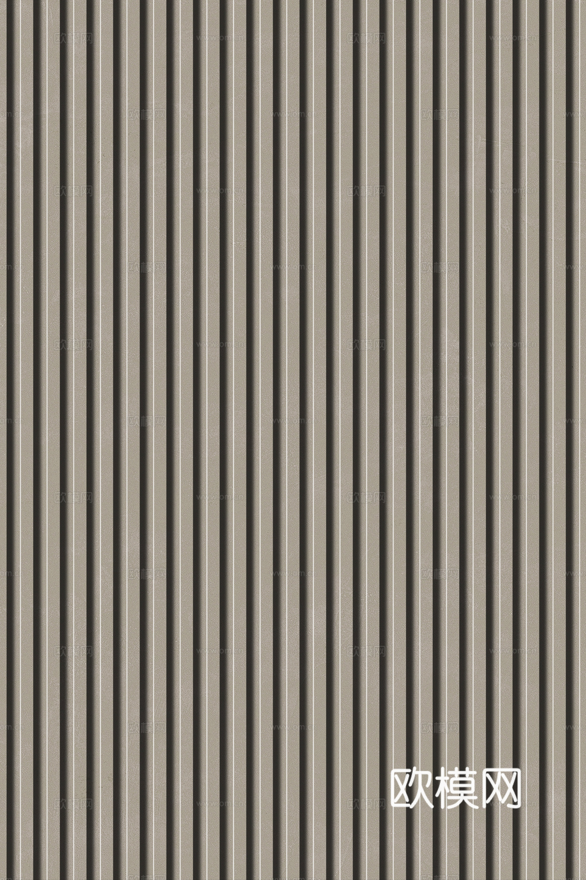 岩板石纹拉槽格栅长城板下载（渲染图5）