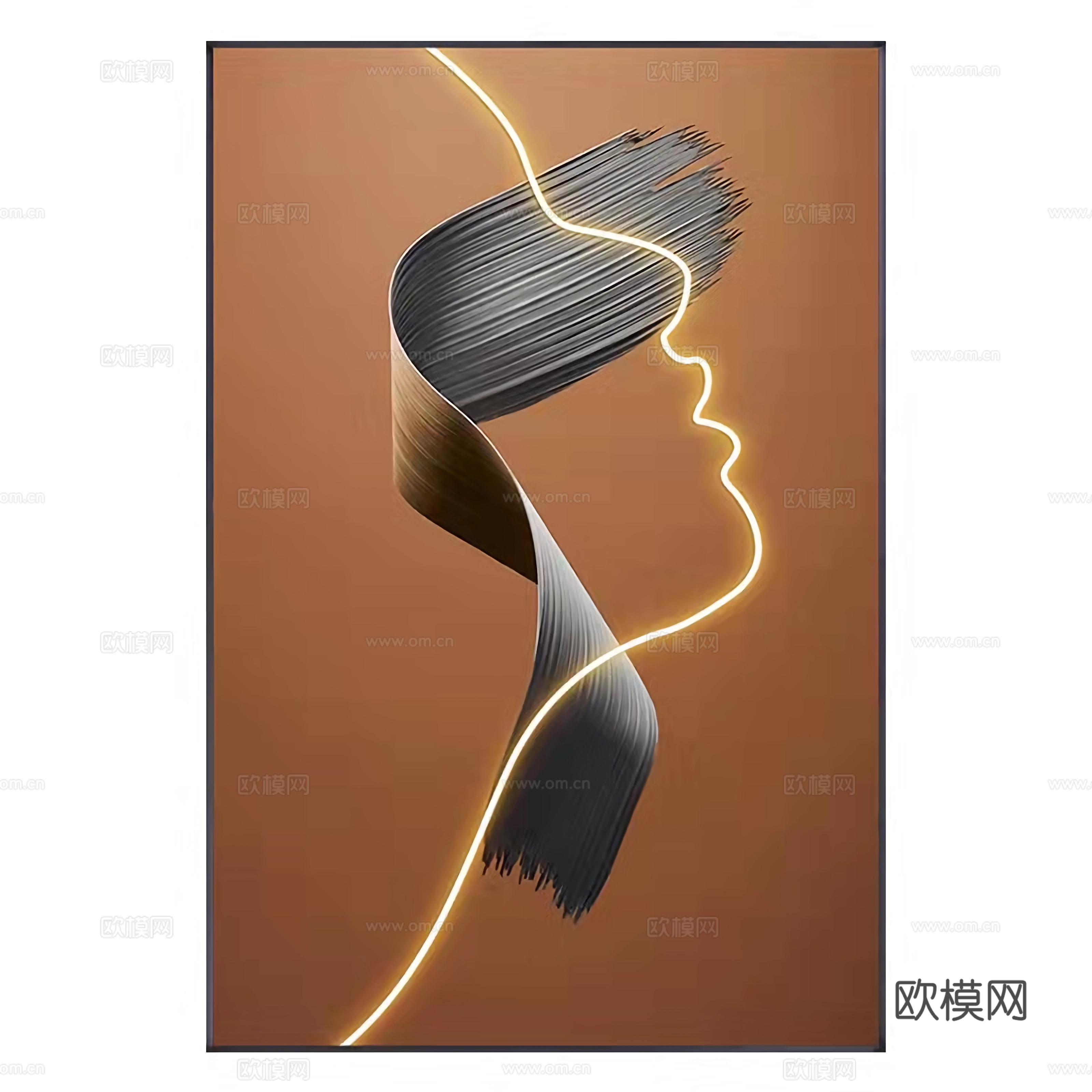 现代轻奢装饰画贴图