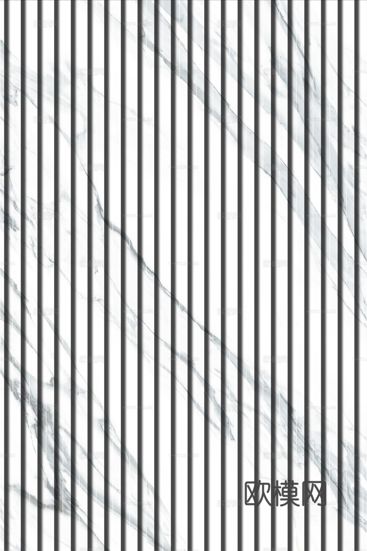 岩板石纹拉槽格栅长城板下载（渲染图2）