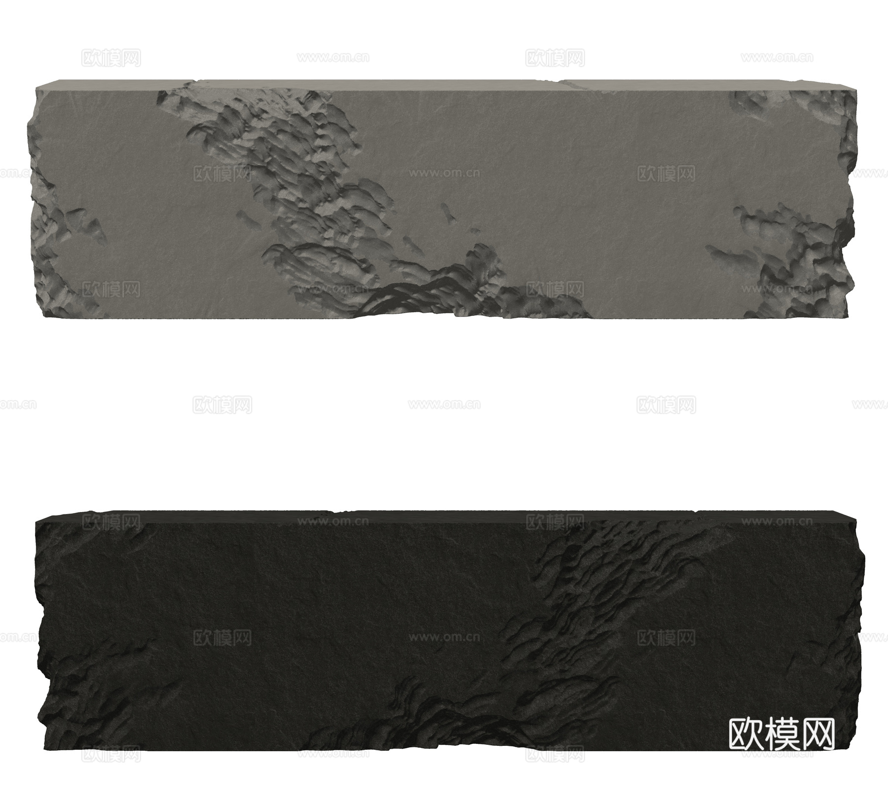石头服务台 岩石接待台 岩石前台 公司前台su模型